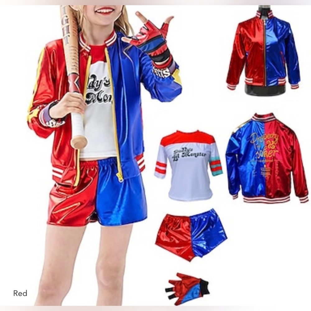 Harley Quinn kids costume size 8-10